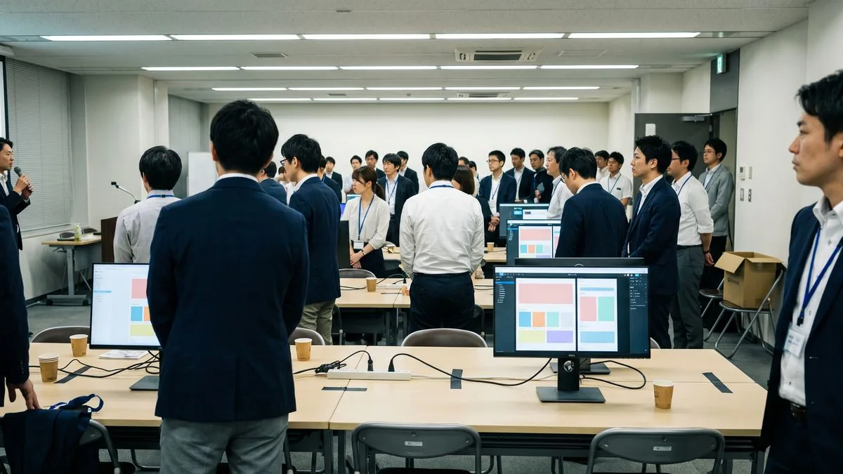 取引先を招いた企業間コラボの実施風景
