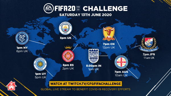 FIFA20 CHALLENGE SATURDAY 13TH JUNE 2020